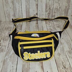 Pittsburgh Steelers Fanny Pack NFL Team A.D.S. Sports Fanny Pack Belt Bag Black